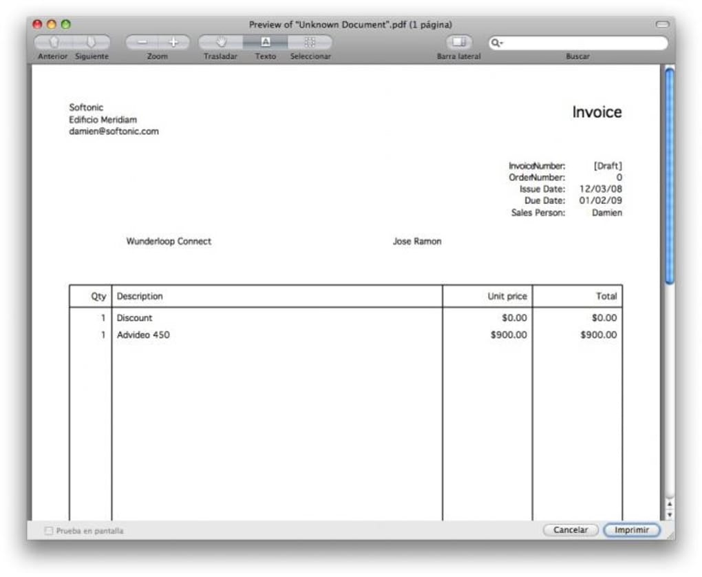 invoice program for mac